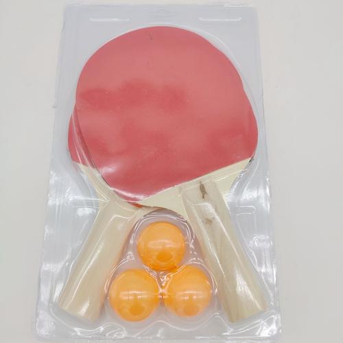 乒乓球拍体育用品 初学训练乒乓板套装 两拍三球批发 5元店货源